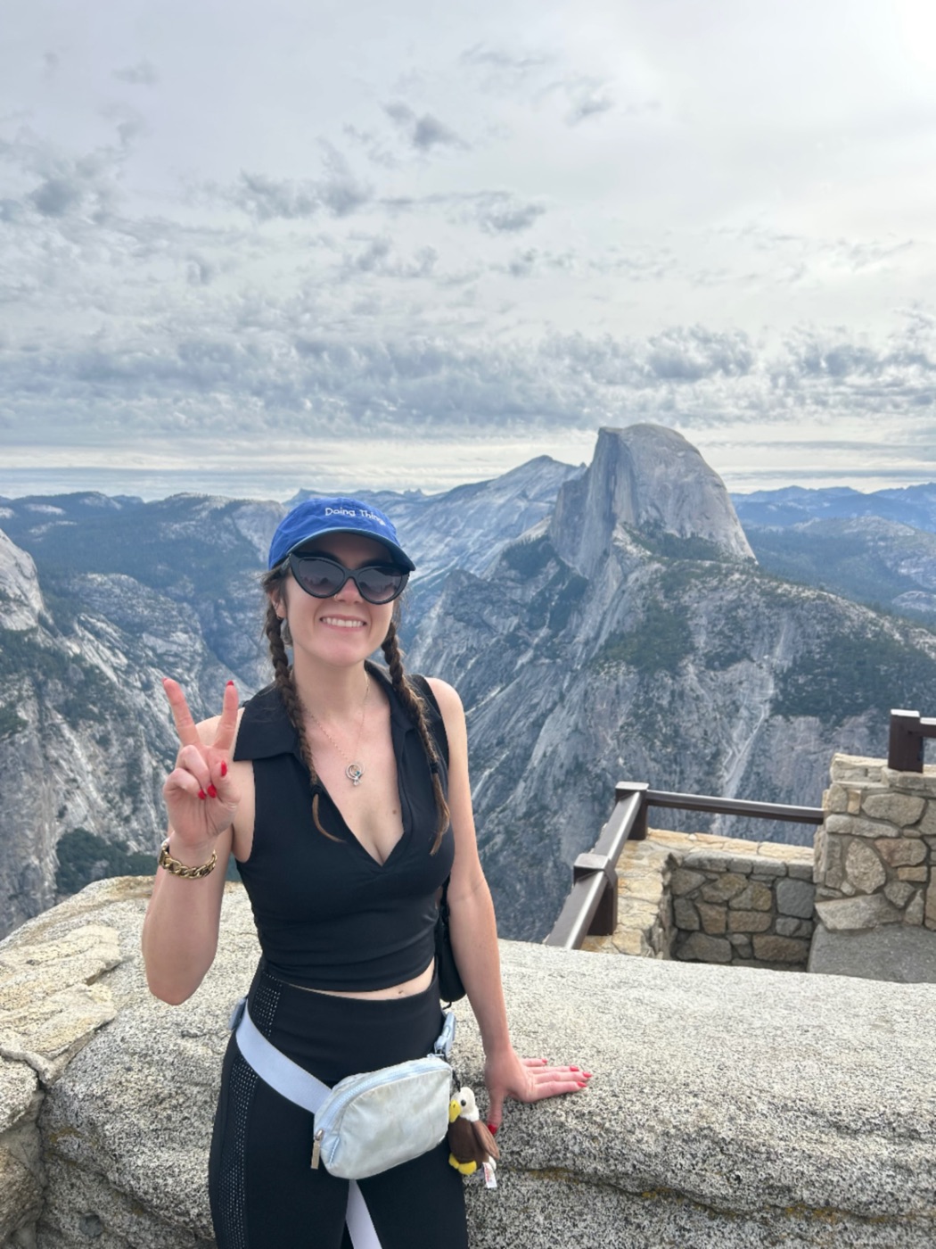 Ivey at a Yosemite overlook